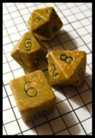Dice : Dice - DM Collection - Unknown Manufacturer Dungeon and Dragons Set Green Olive - Ebay 2009 and 2010